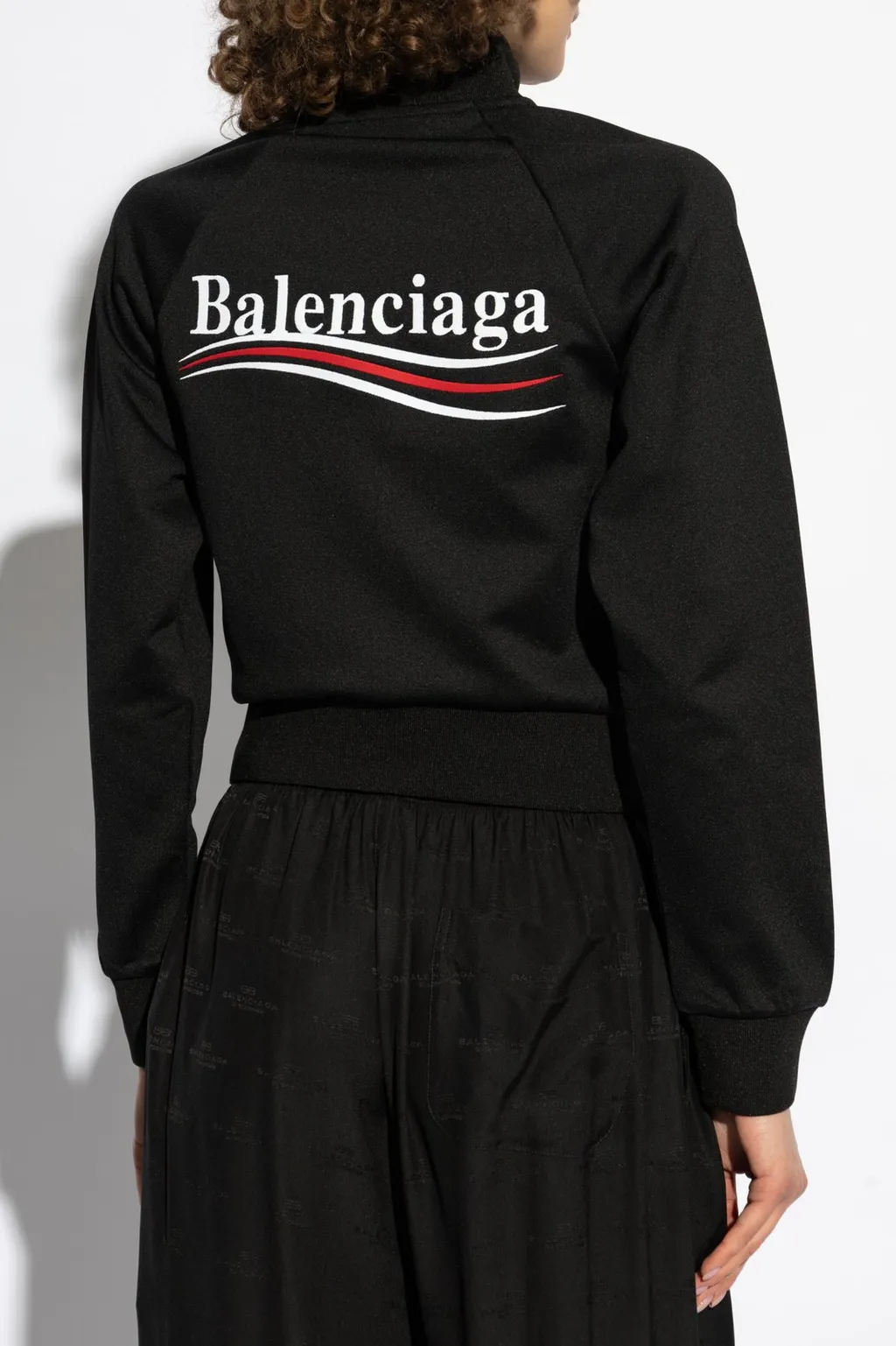 Logo Printed Zip-Up Jacket