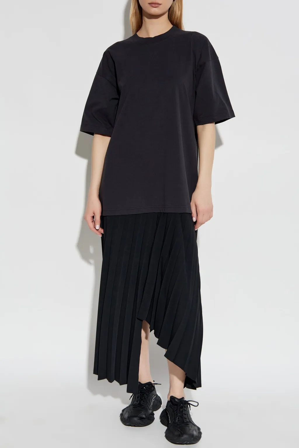 Pleated T-Shirt Dress