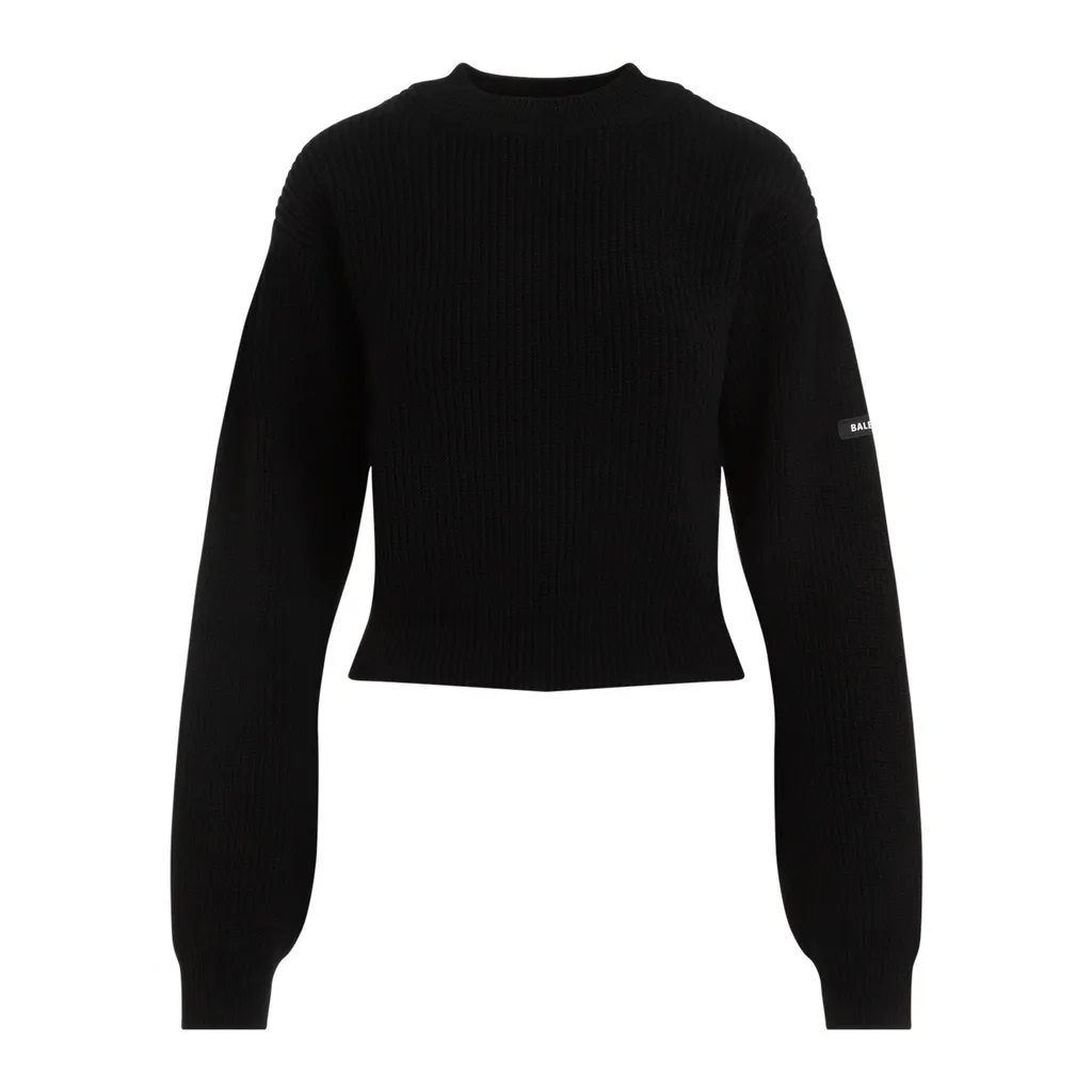 Logo Patch Cropped Sweater