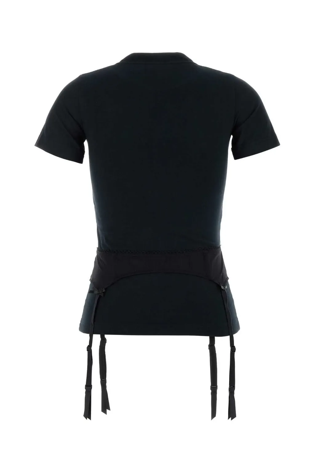 Lingerie Detailed Crewneck T-Shirt