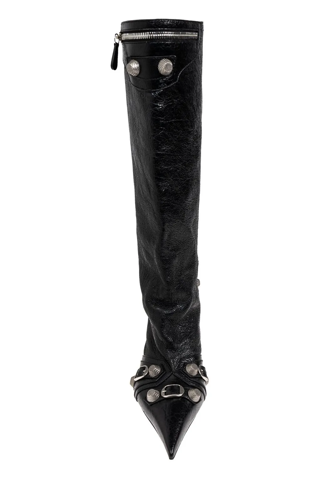 Pointed-Toe Heeled Boots