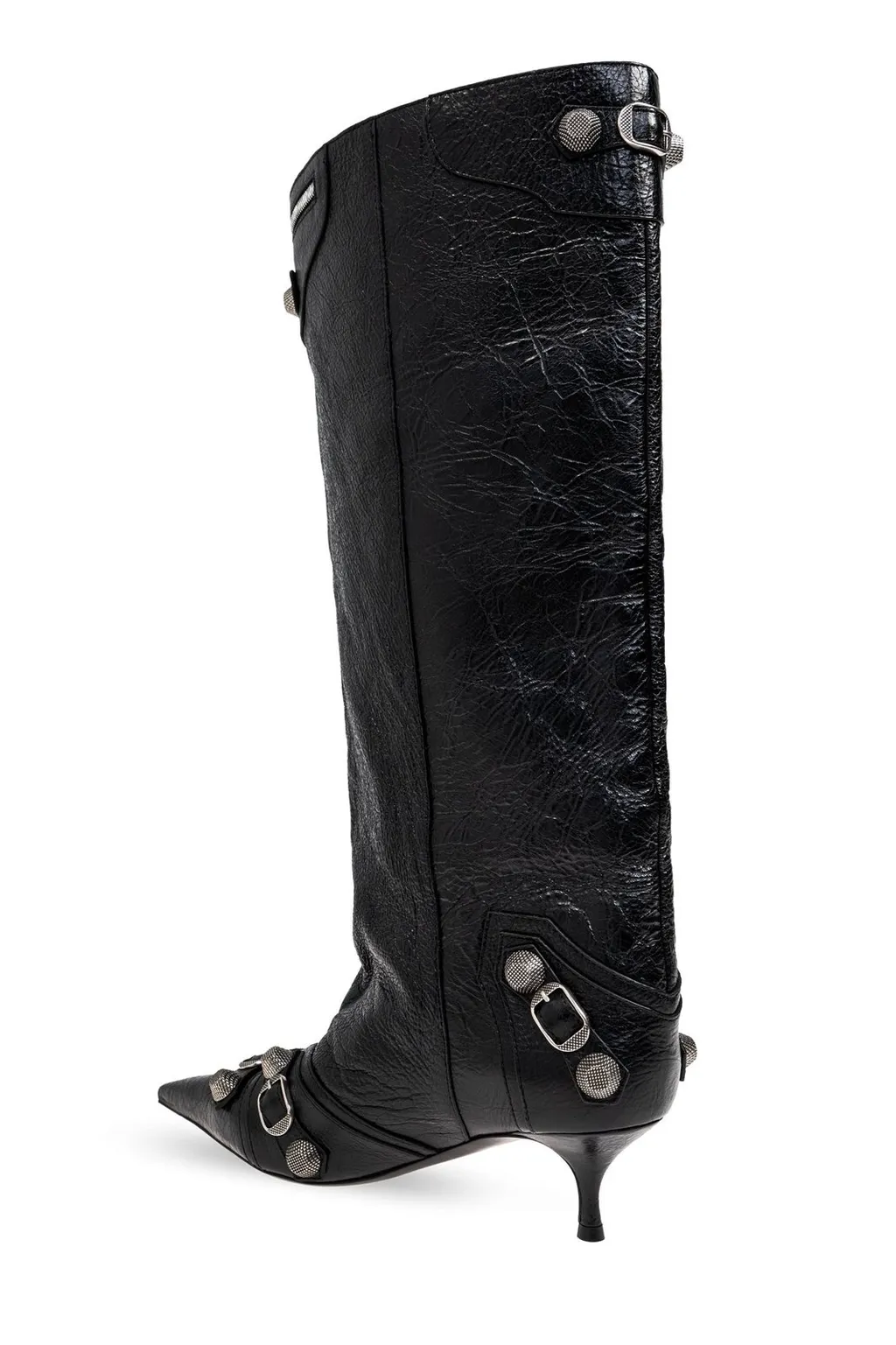 Pointed-Toe Heeled Boots