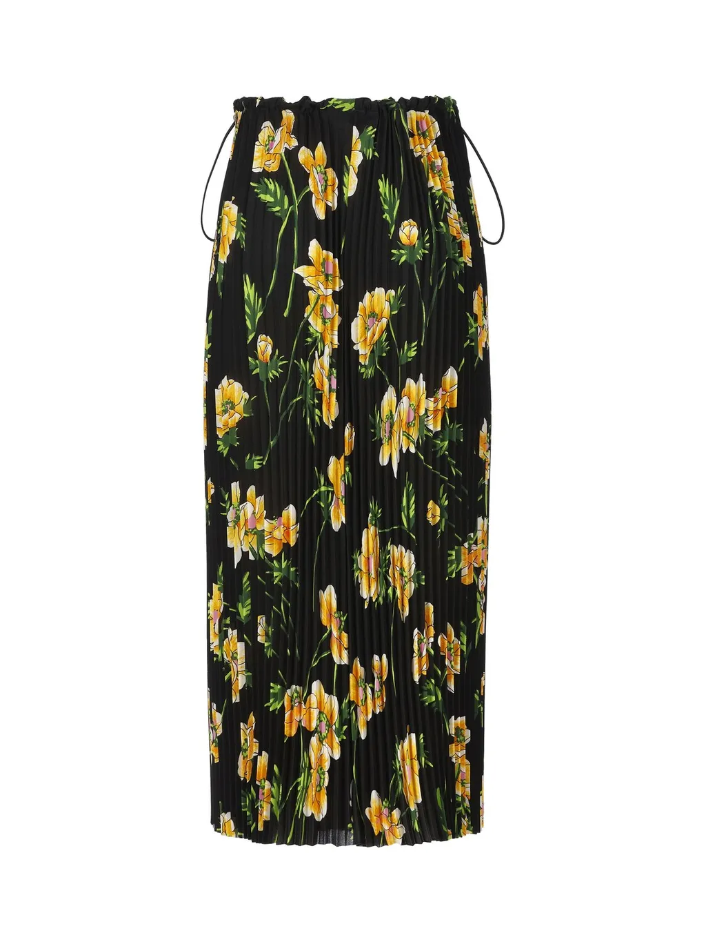 Floral Printed Ruched Waist Skirt
