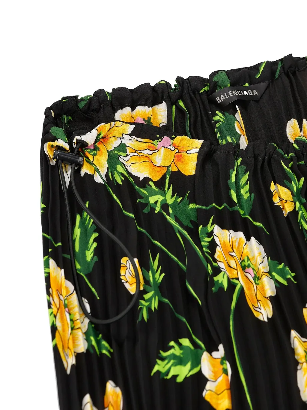 Floral Printed Ruched Waist Skirt