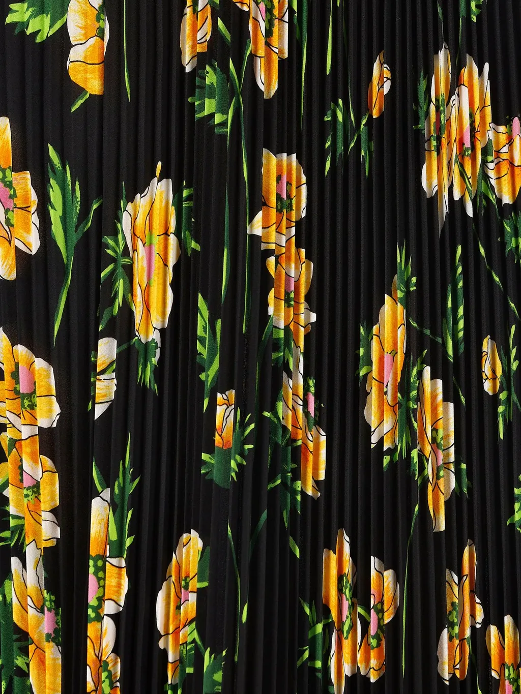 Floral Printed Ruched Waist Skirt