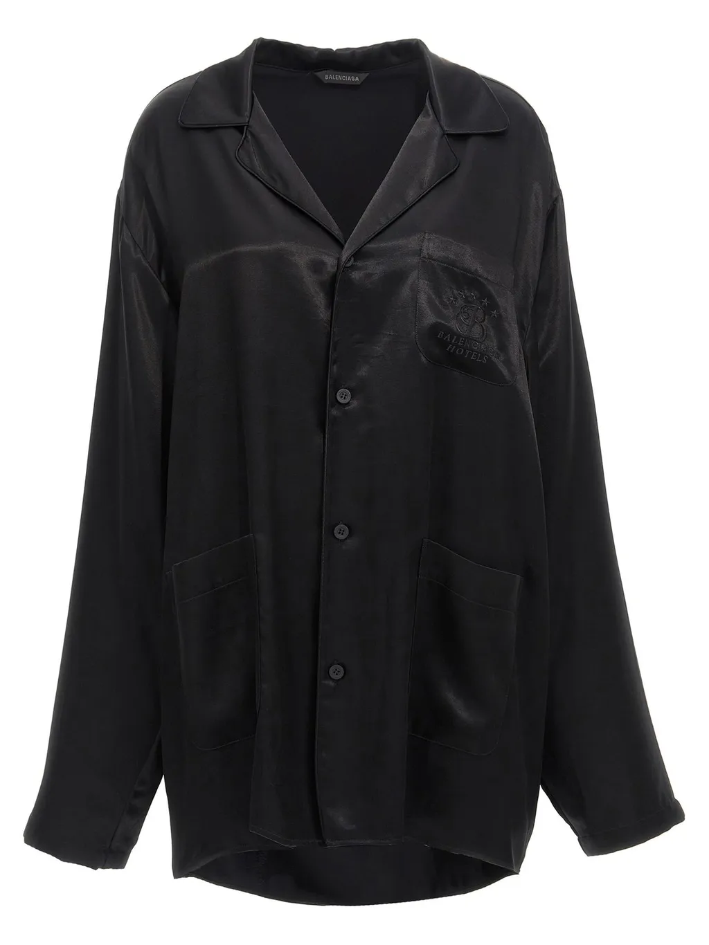 Logo Embroidered Long-Sleeve Shirt