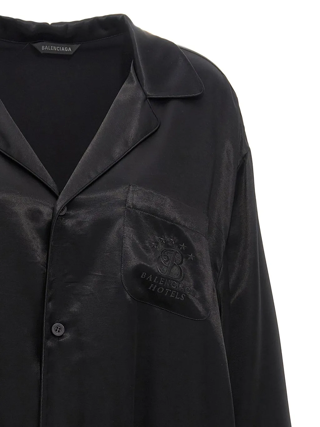 Logo Embroidered Long-Sleeve Shirt