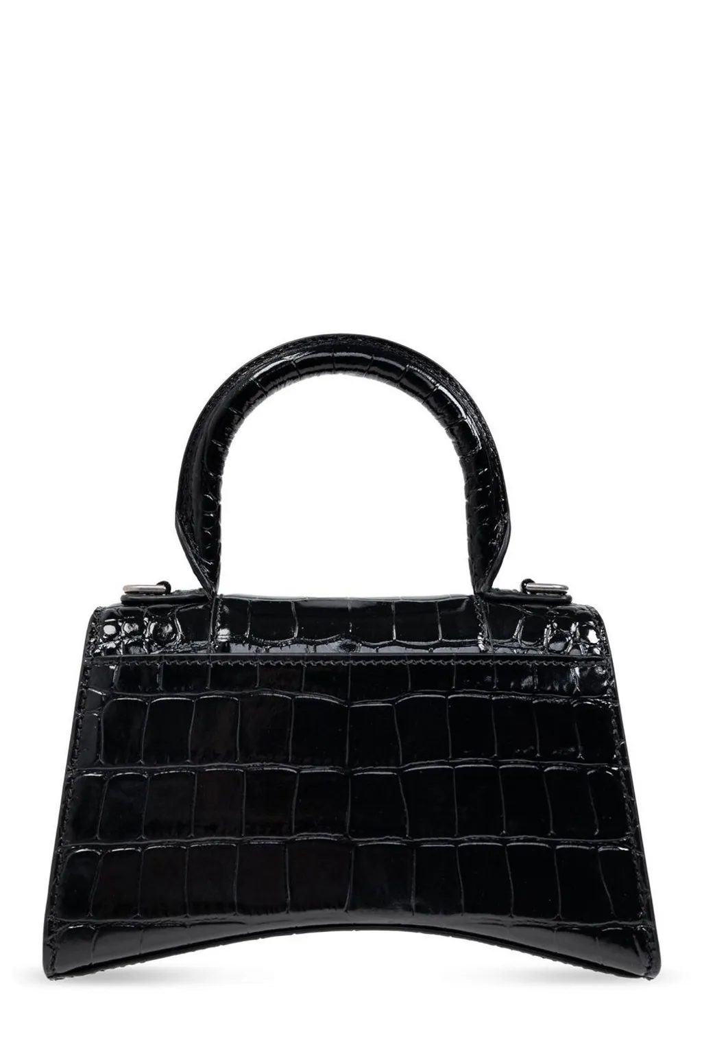 Hourglass Xs Logo Plaque Tote Bag