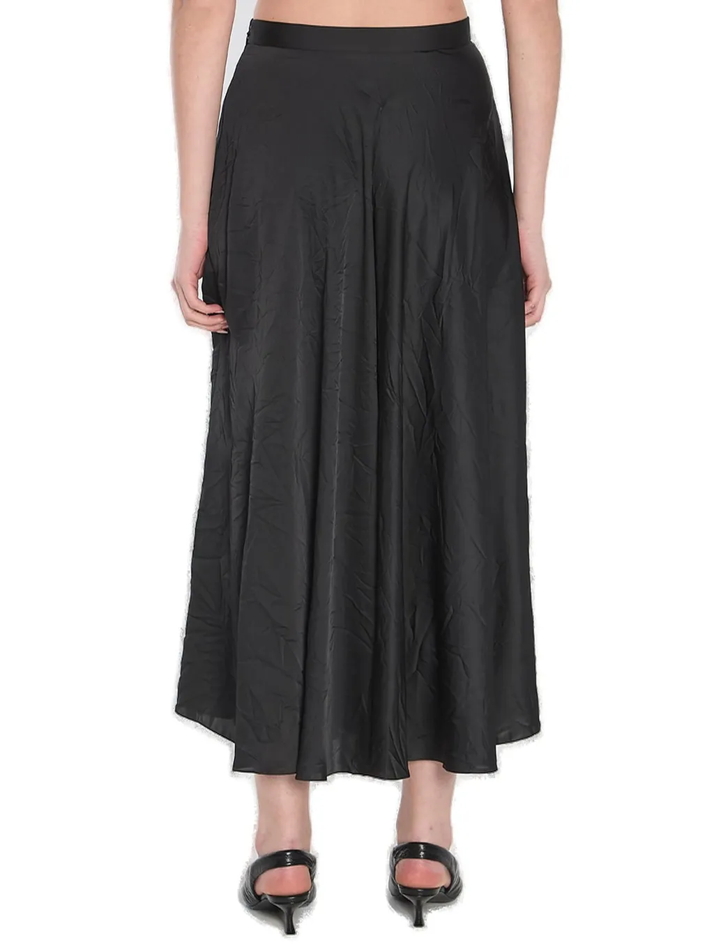 Asymmetric Midi Skirt