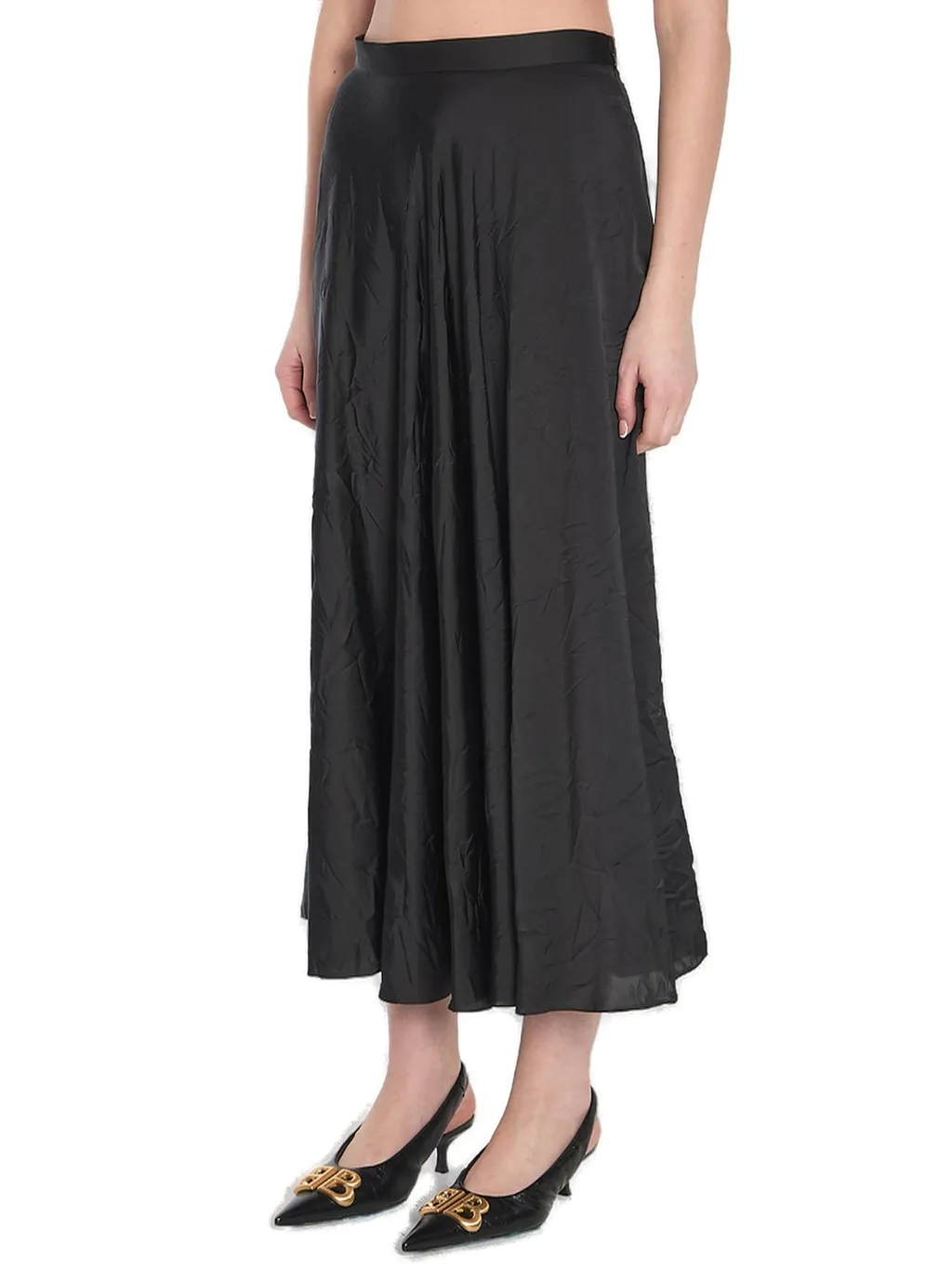 Asymmetric Midi Skirt