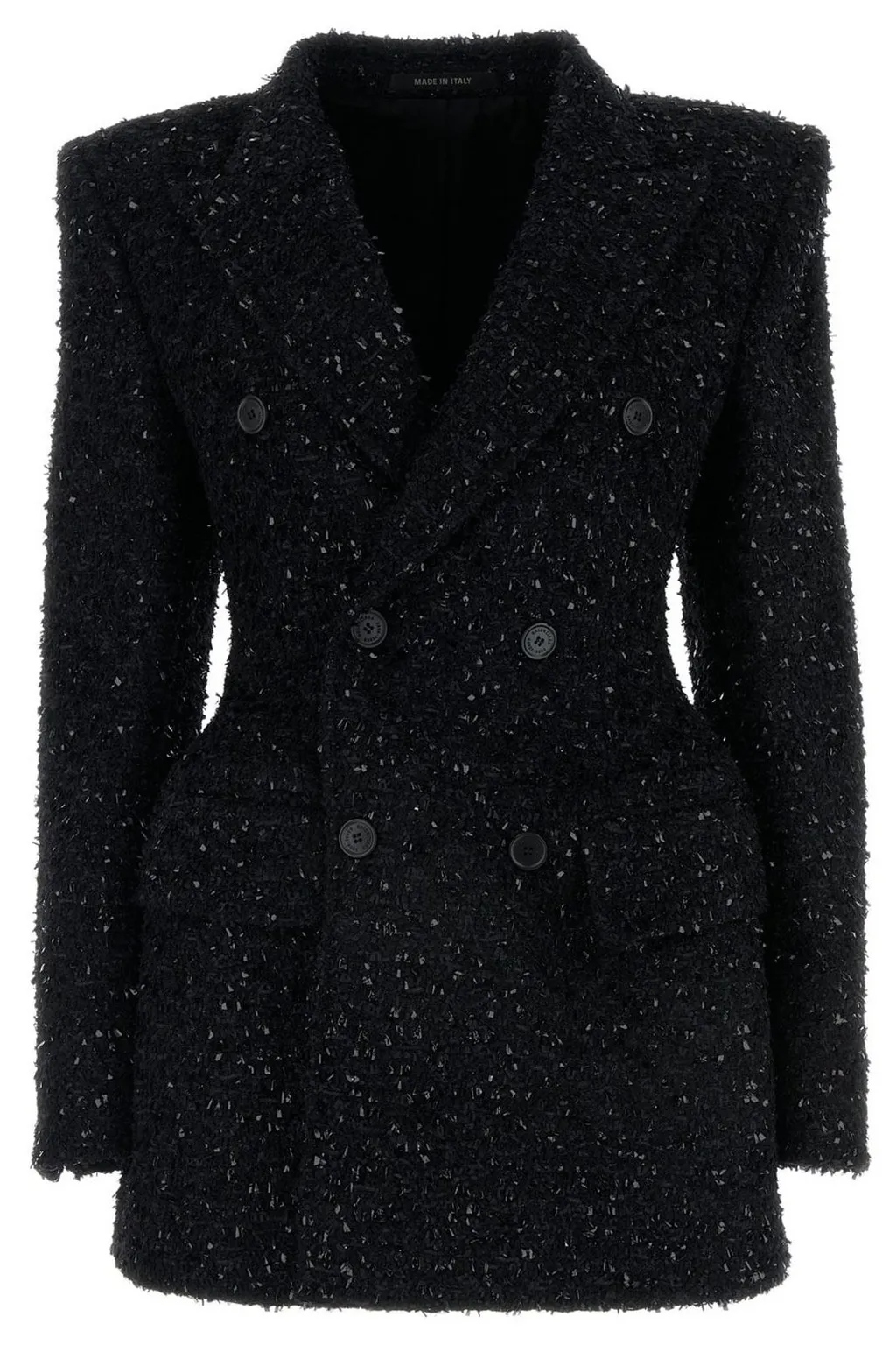Tweed Button-Up Jacket
