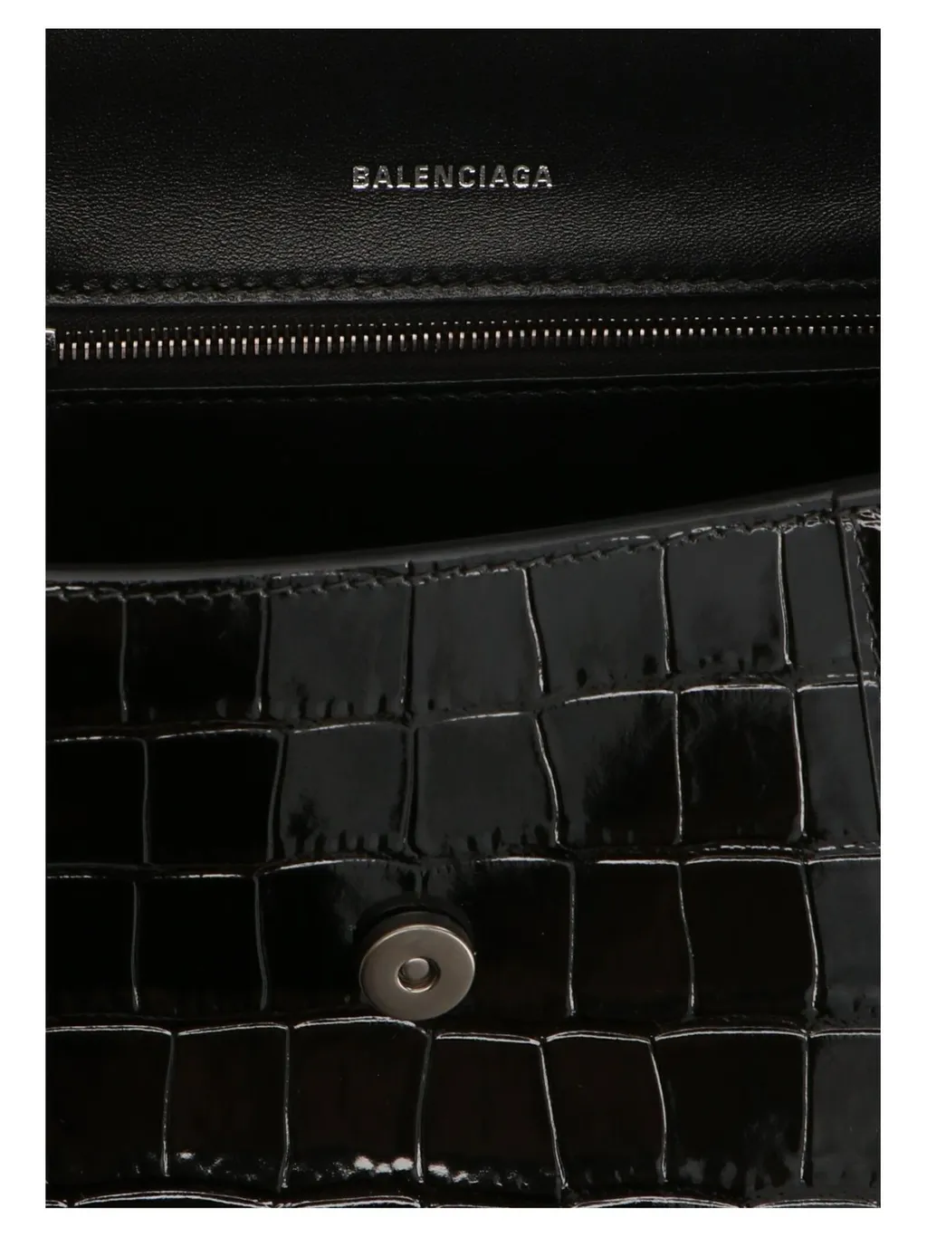 Hourglass Small Embossed Tote Bag