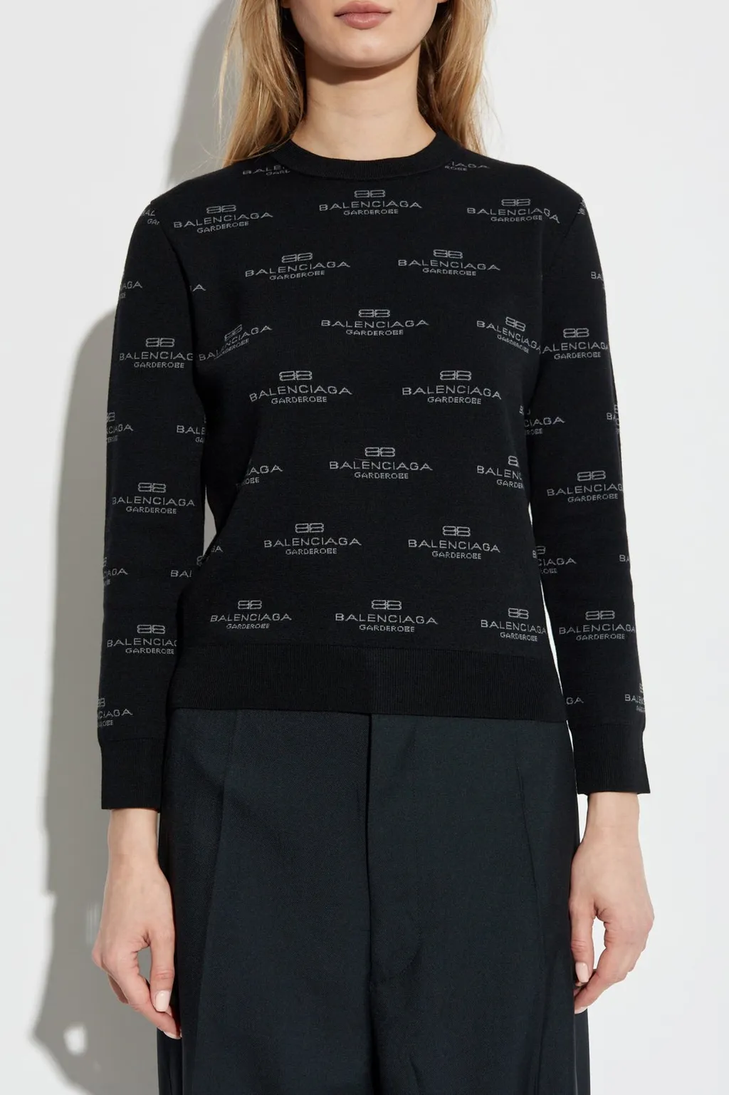 Logo Intarsia Knit Sweater