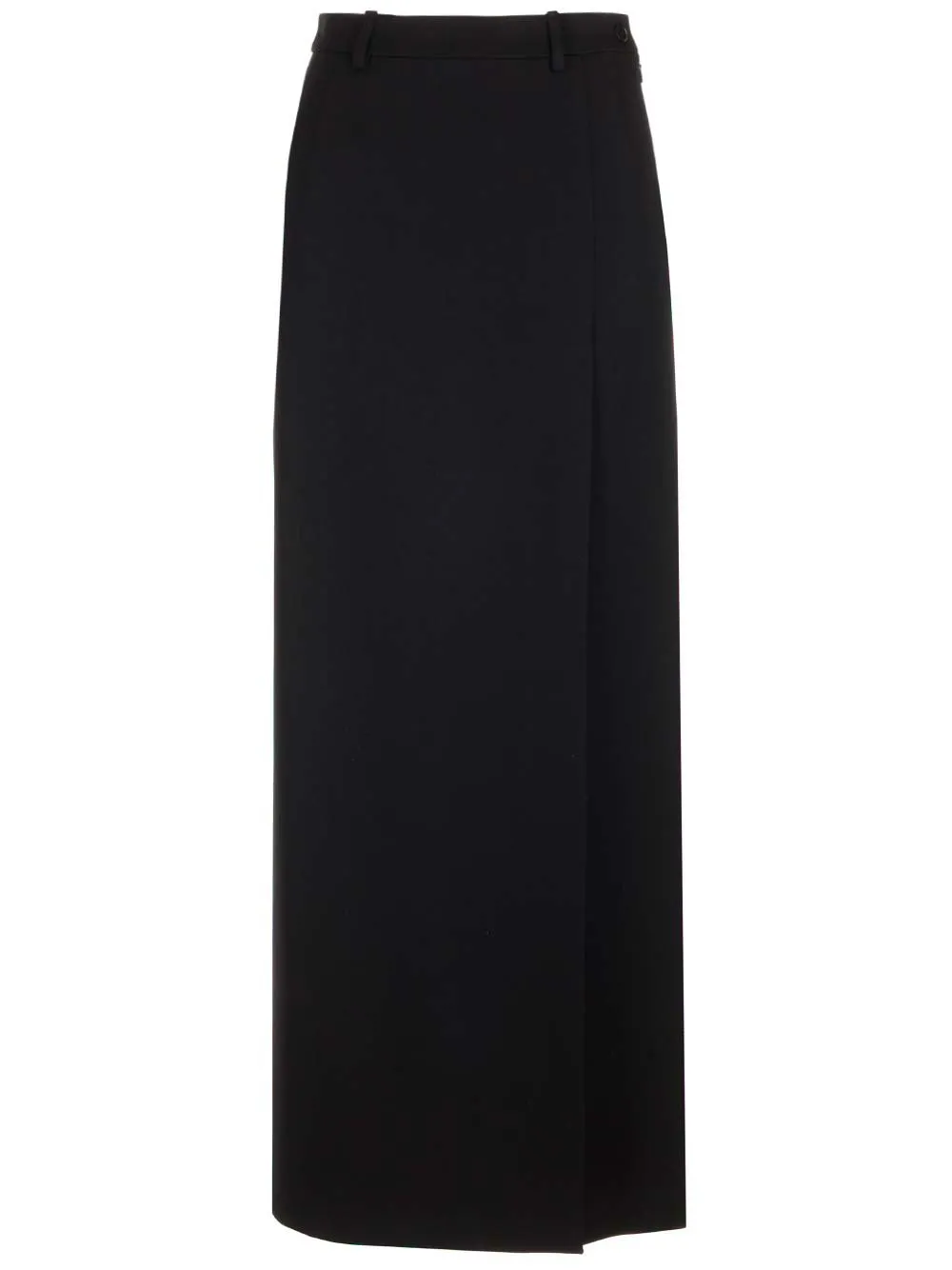 Side Slit Tailored Maxi Skirt