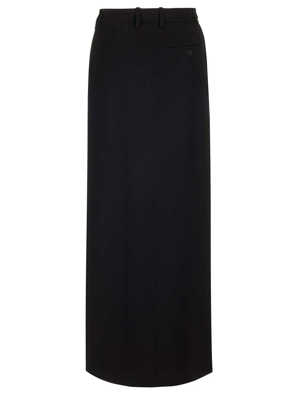 Side Slit Tailored Maxi Skirt