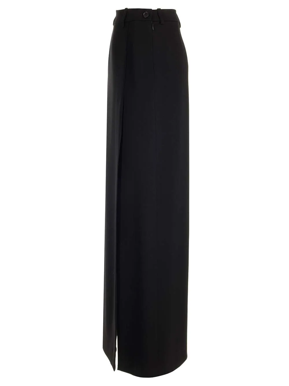 Side Slit Tailored Maxi Skirt