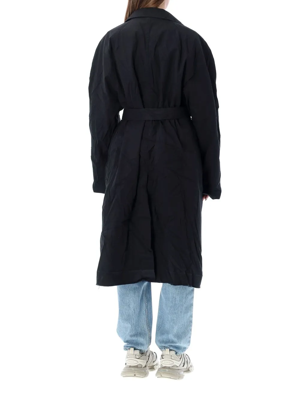 Belted Long-Sleeved Coat