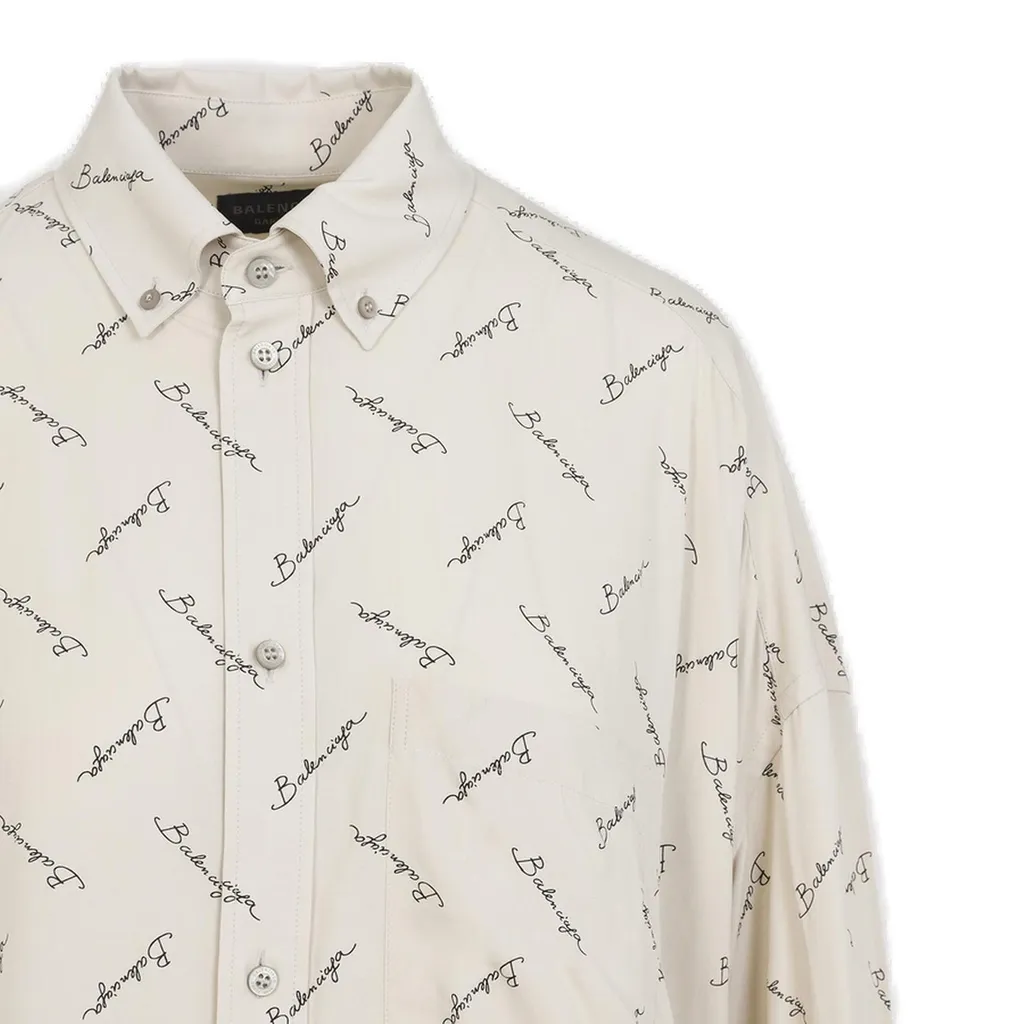 Allover Logo Long-Sleeved Shirt