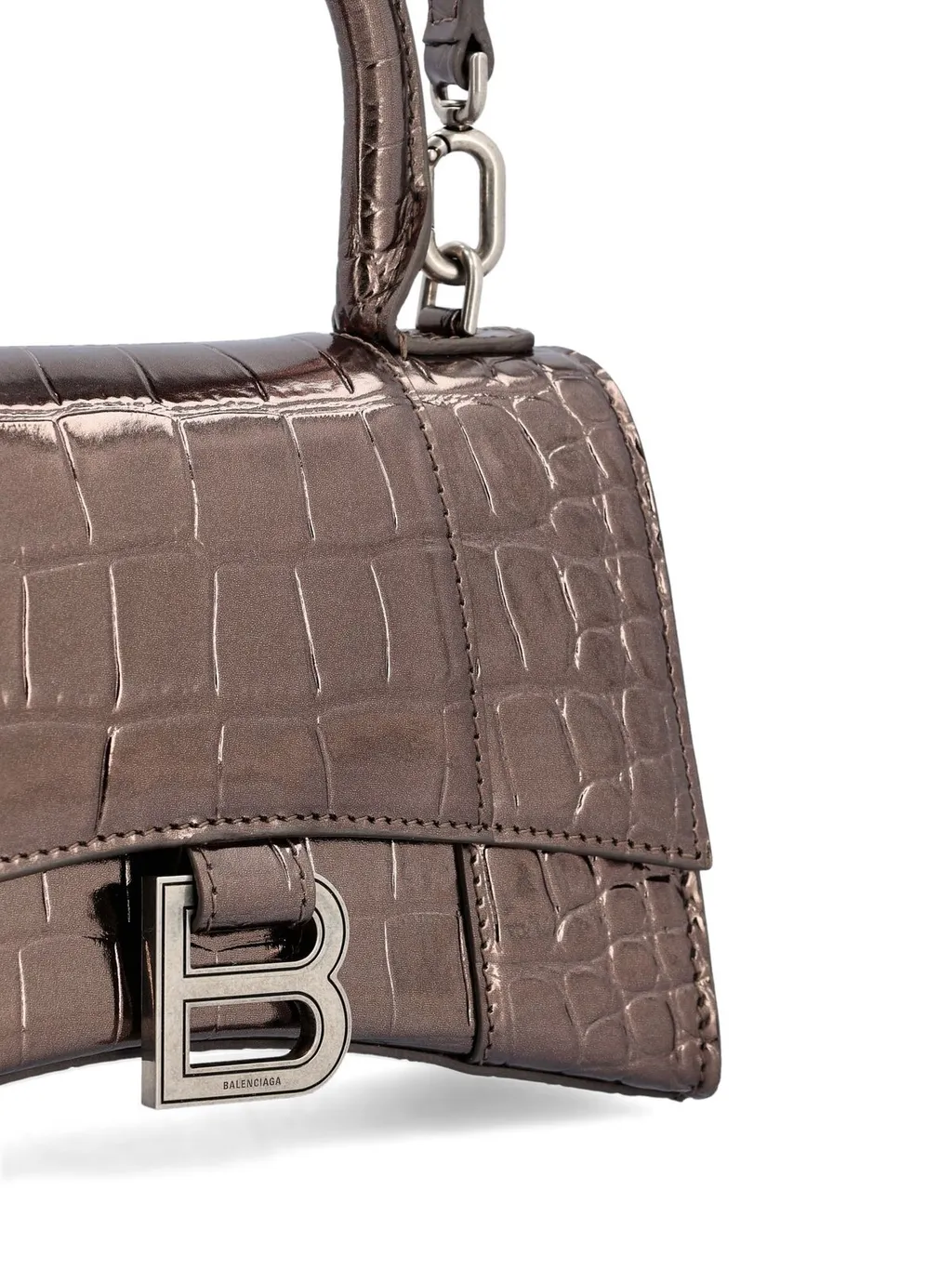 Croc-Embossed Xs Tote Bag