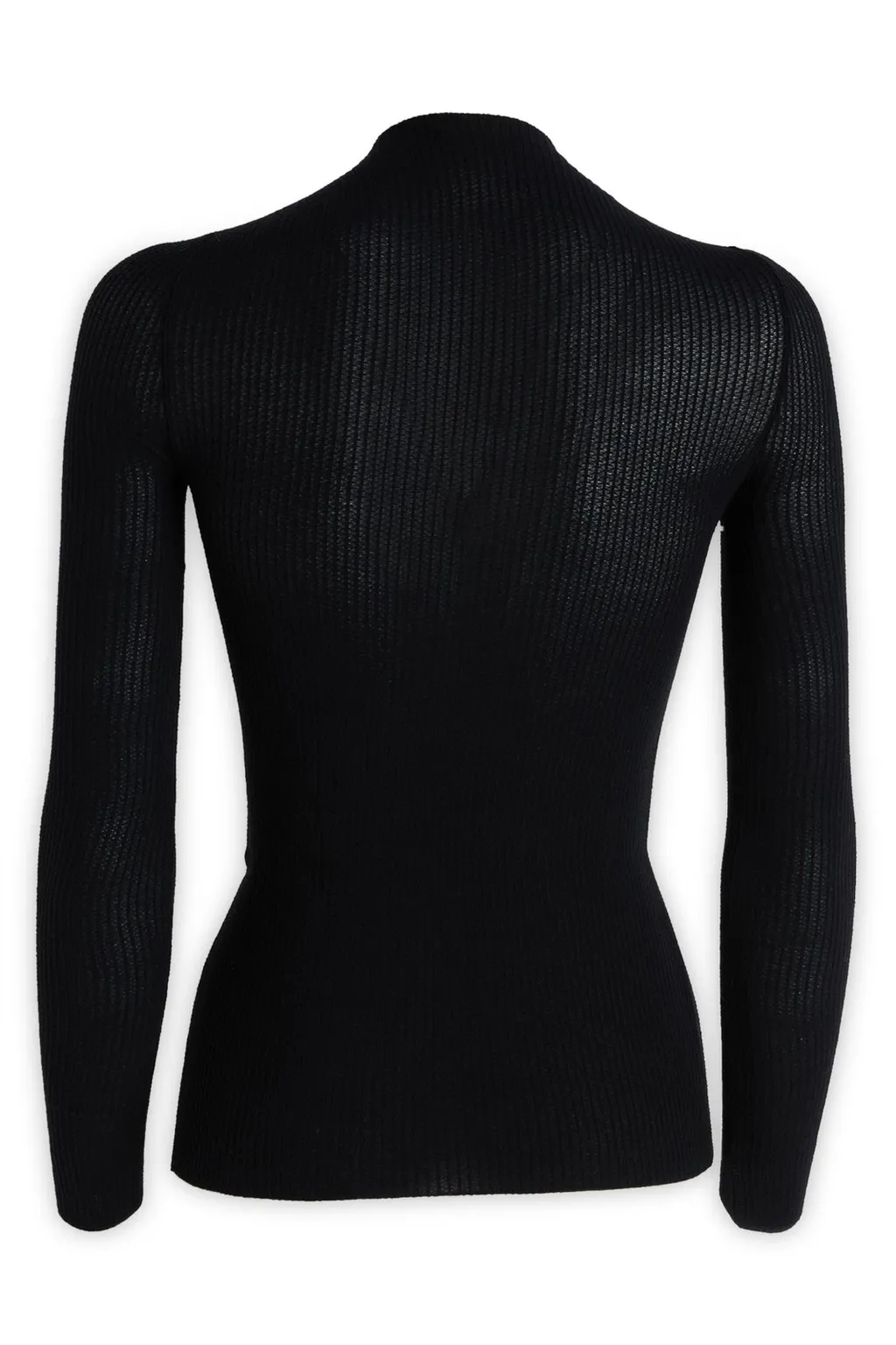 High-Neck Knitted Top