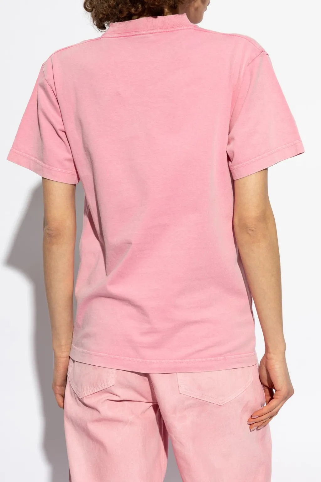 Logo Embroidered Mockneck T-Shirt