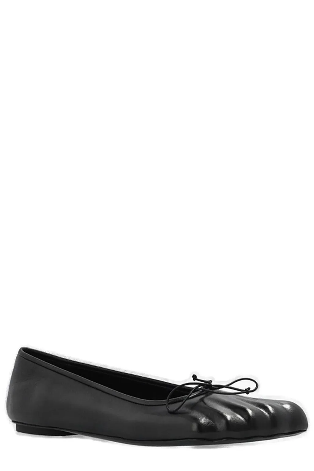 Fetish Bow Embellished Ballet Flats