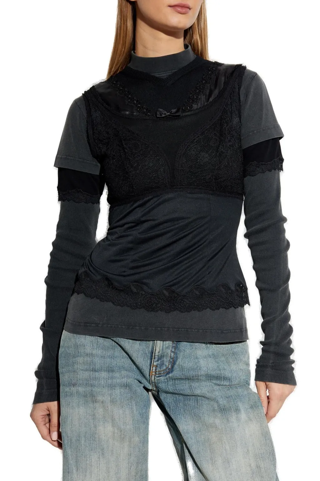Layered Long-Sleeved Top