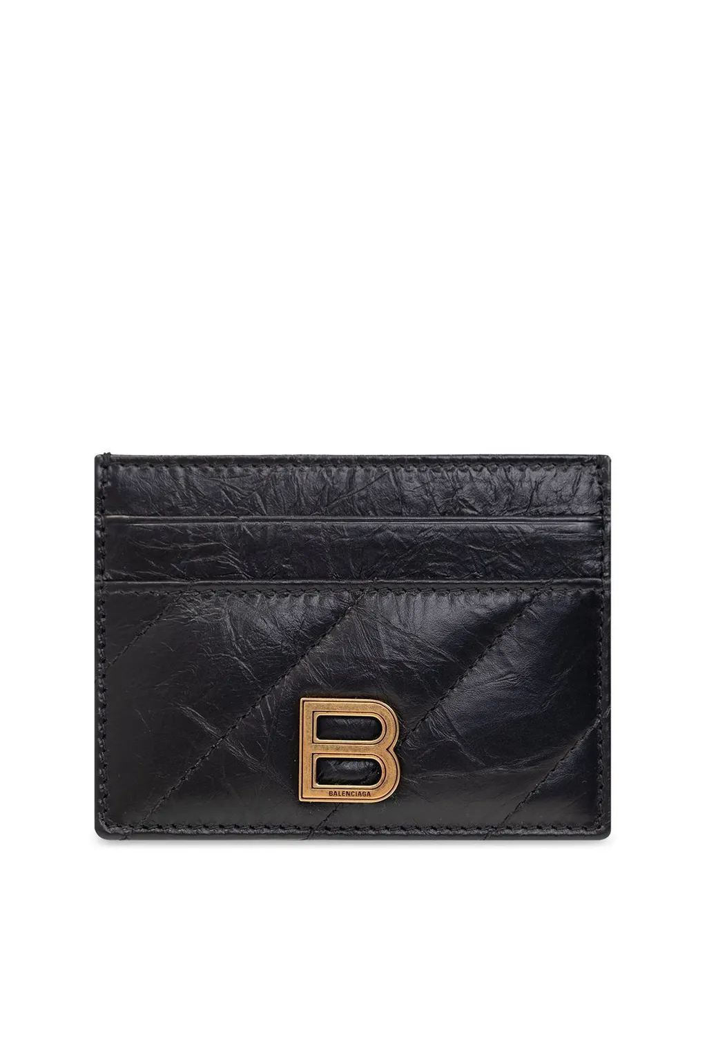 Logo Plaque Quilted Cardholder