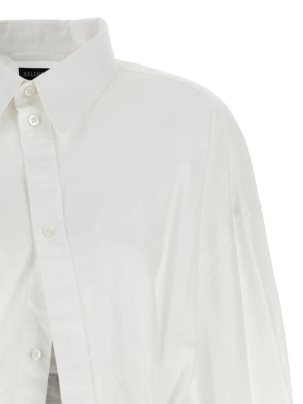 Long-Sleeved Belt Shirt