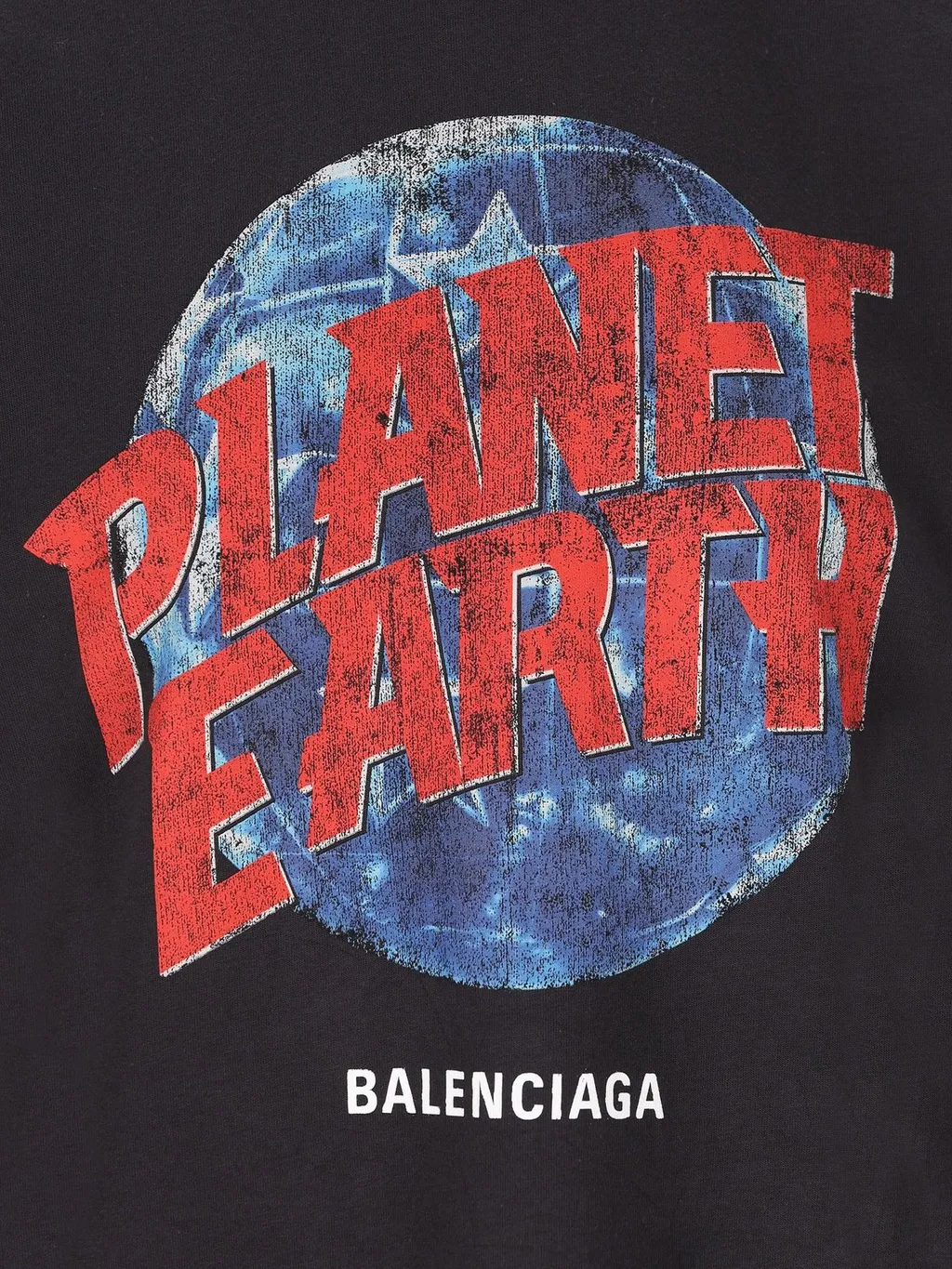 Planet Earth Layered Destroyed T-Shirt Dress