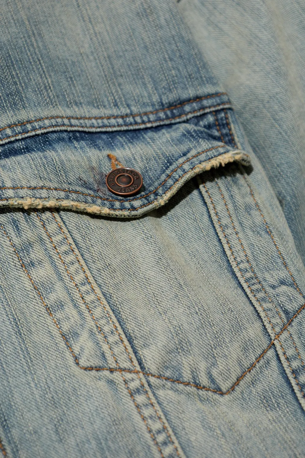 Collared Button-Up Denim Jacket