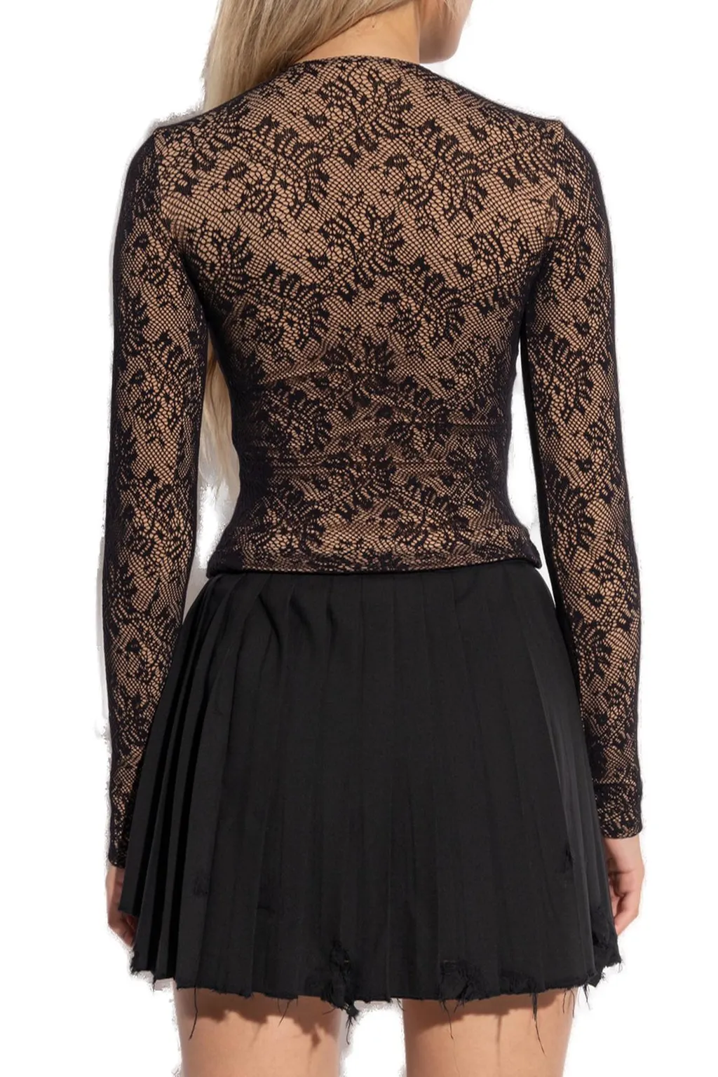 Lace Crewneck Top