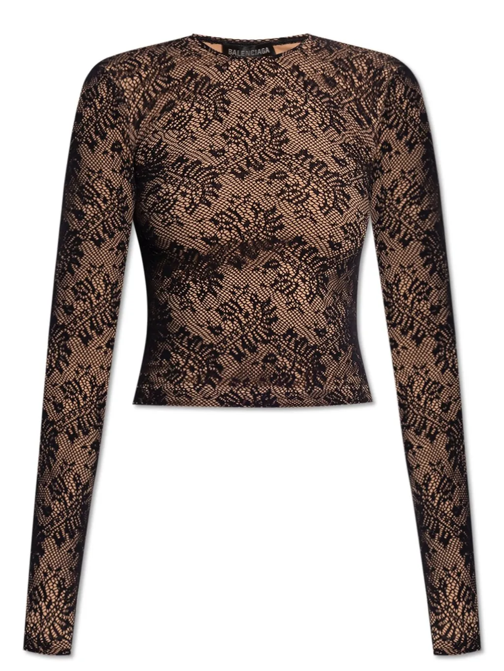 Lace Crewneck Top