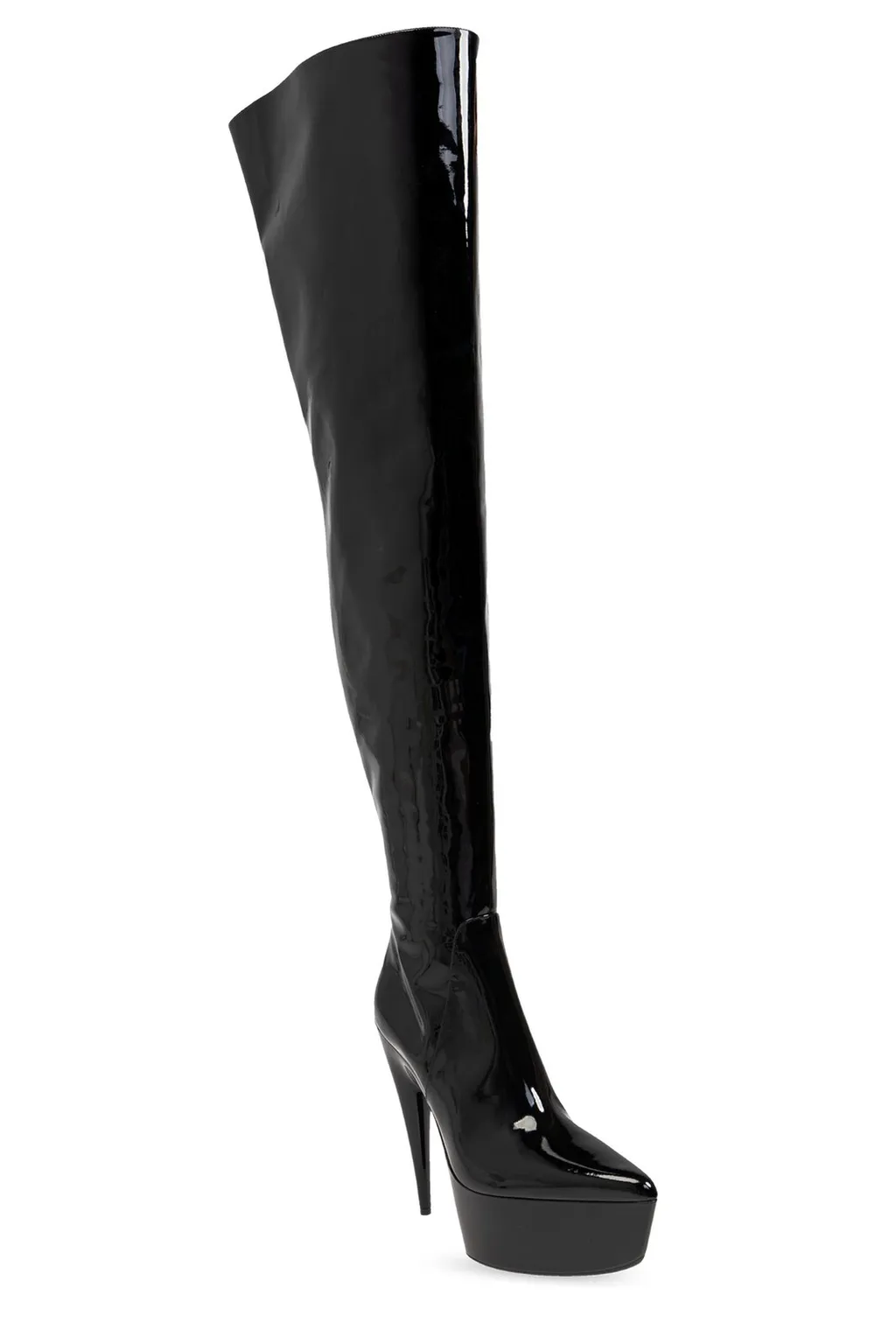 Over The Knee Patent Boots