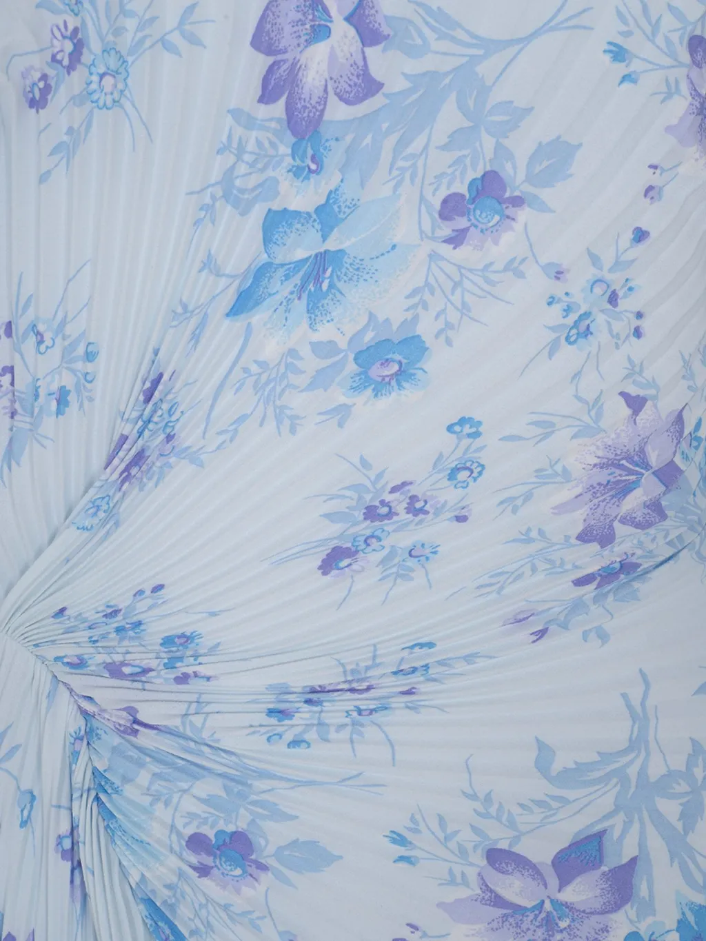 Floral Print Pleated Dress