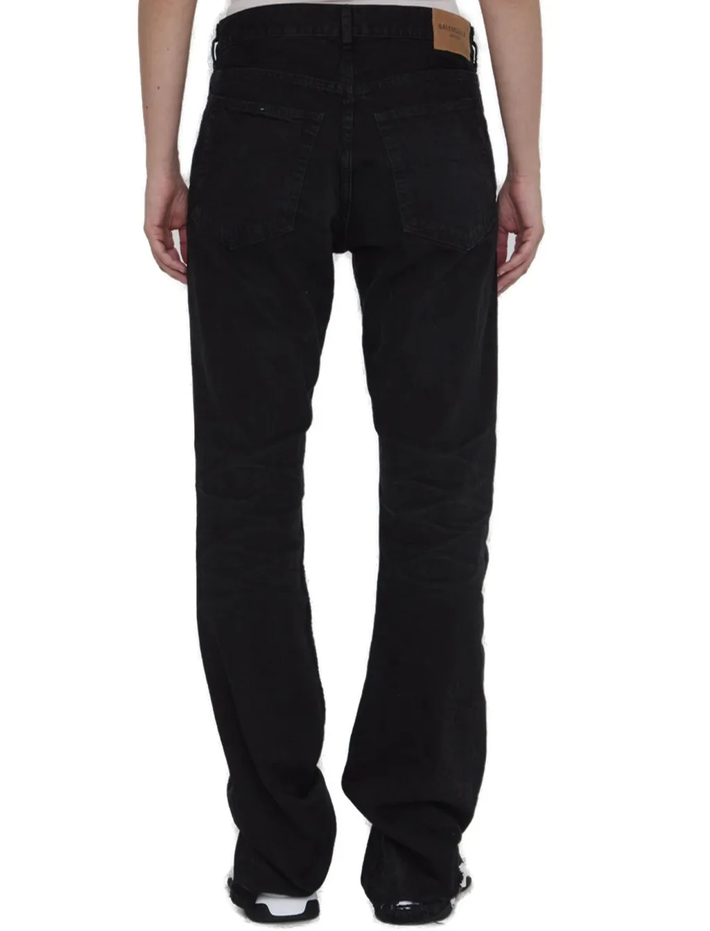 Low-Waisted Straight-Leg Jeans