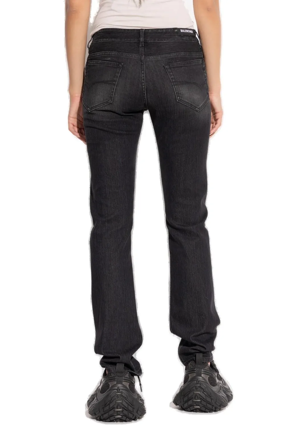 Logo Patch Slim Fit Jeans