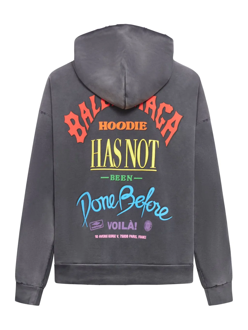 Graphic Printed Zip-Up Hoodie