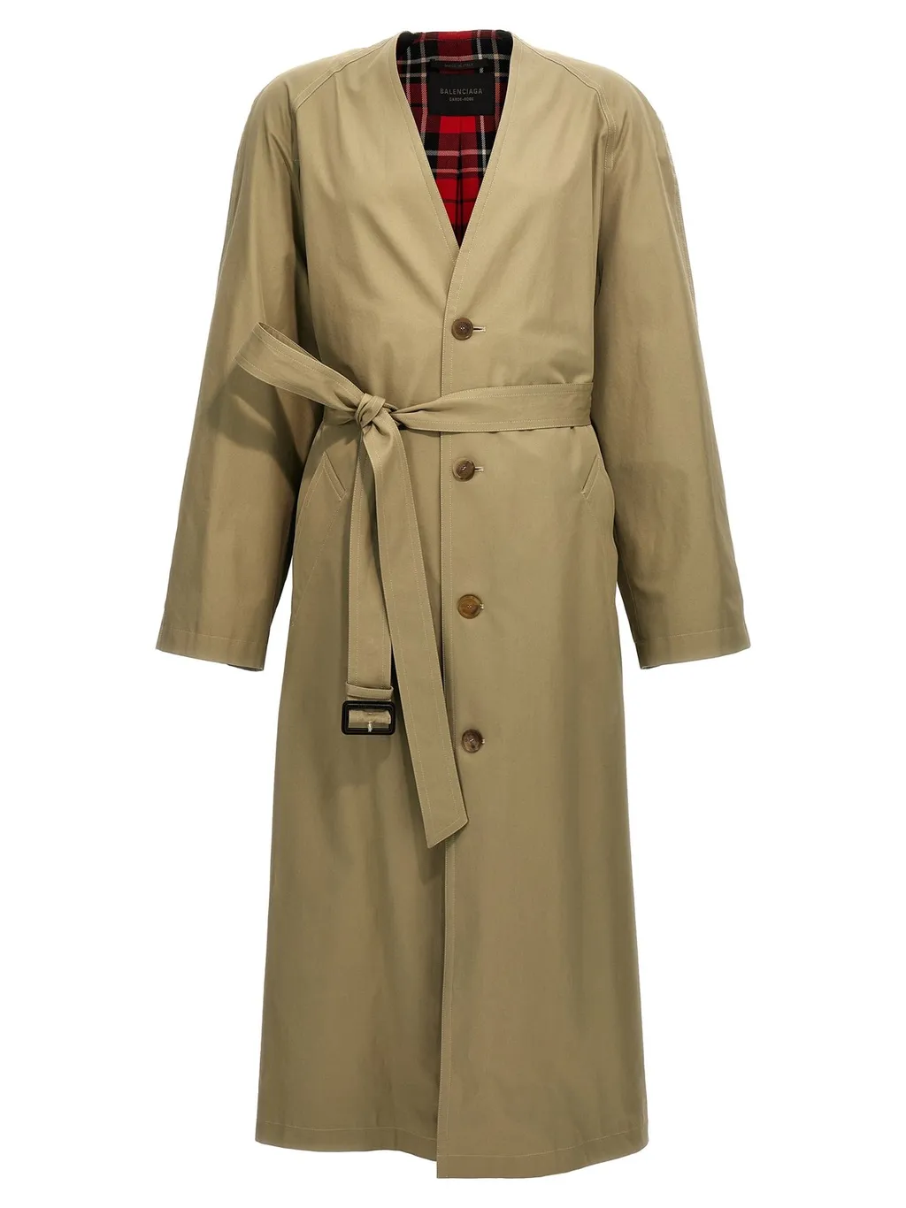 Belted Mid-Length Trench Coat