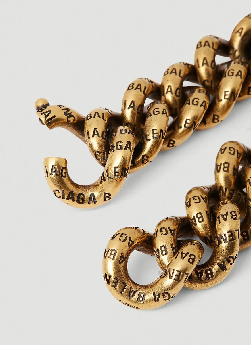 Logo Engraved Chain Bracelet
