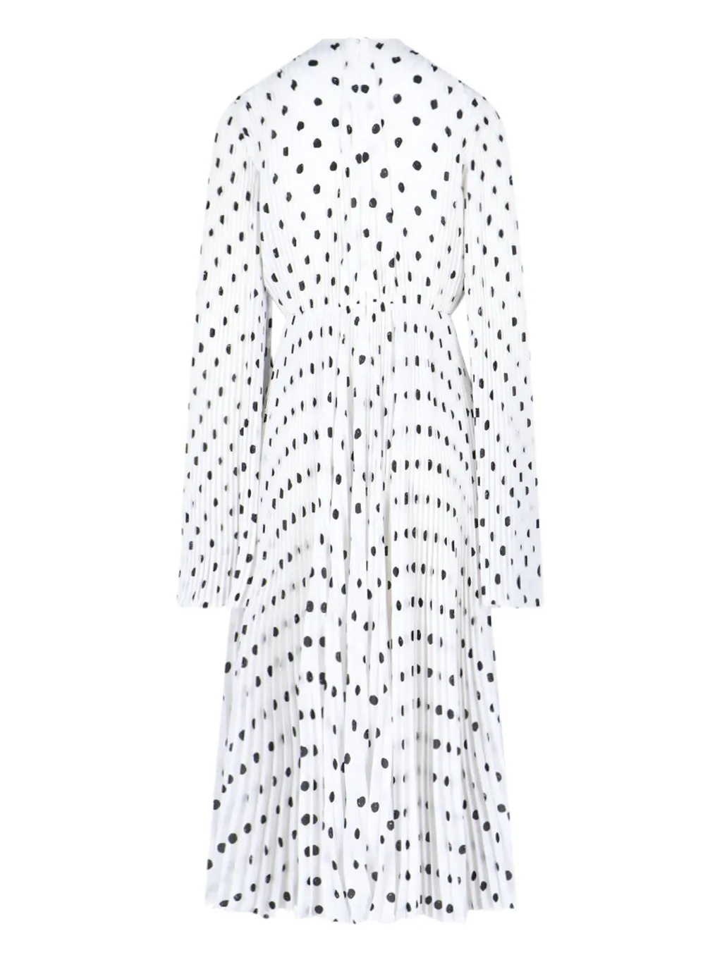 Polka Dots Printed Pleated Dress