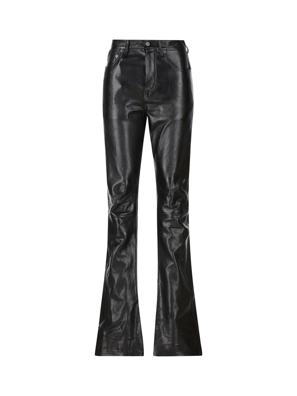 Flared Leather Pants