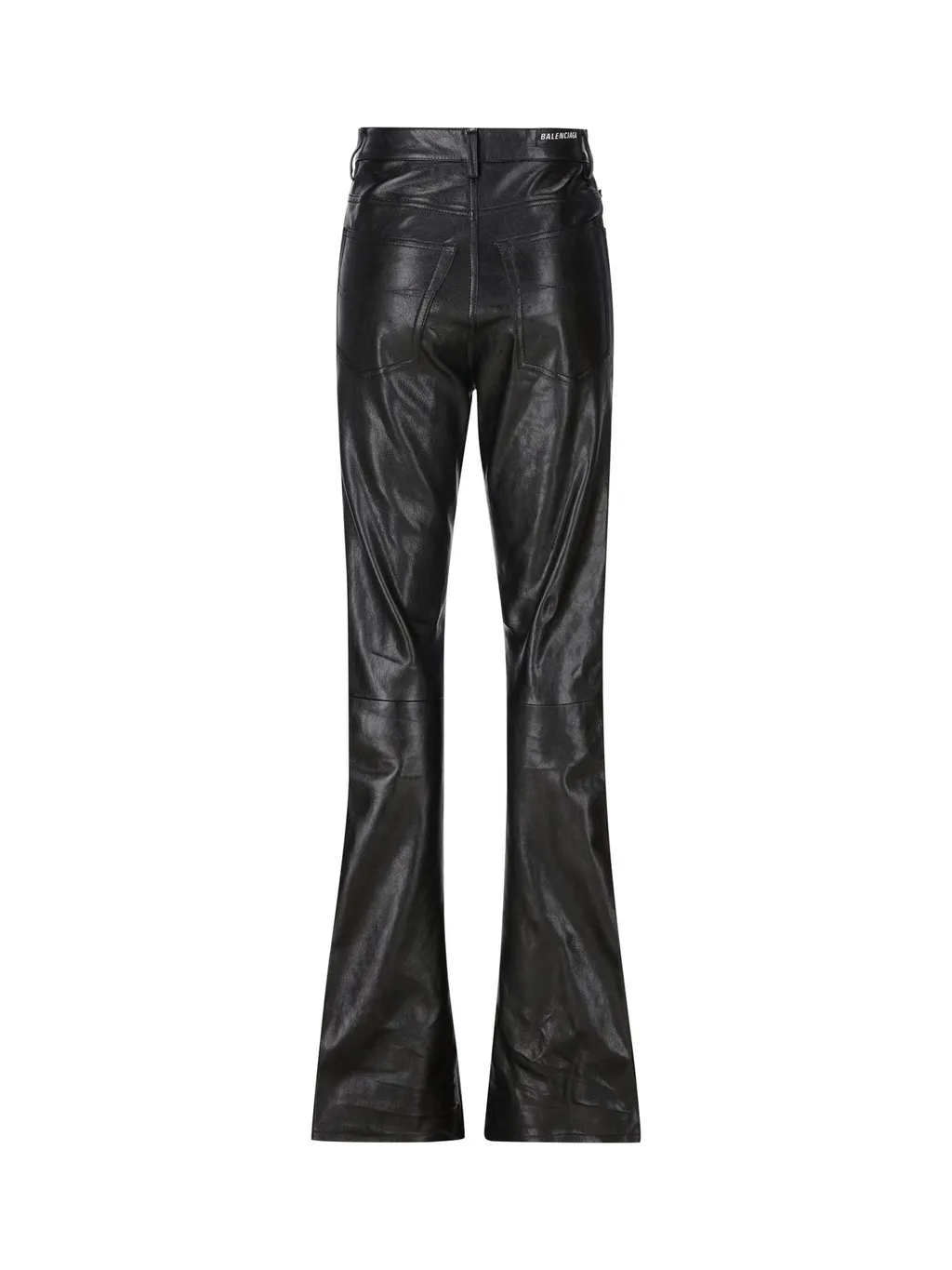 Flared Leather Pants