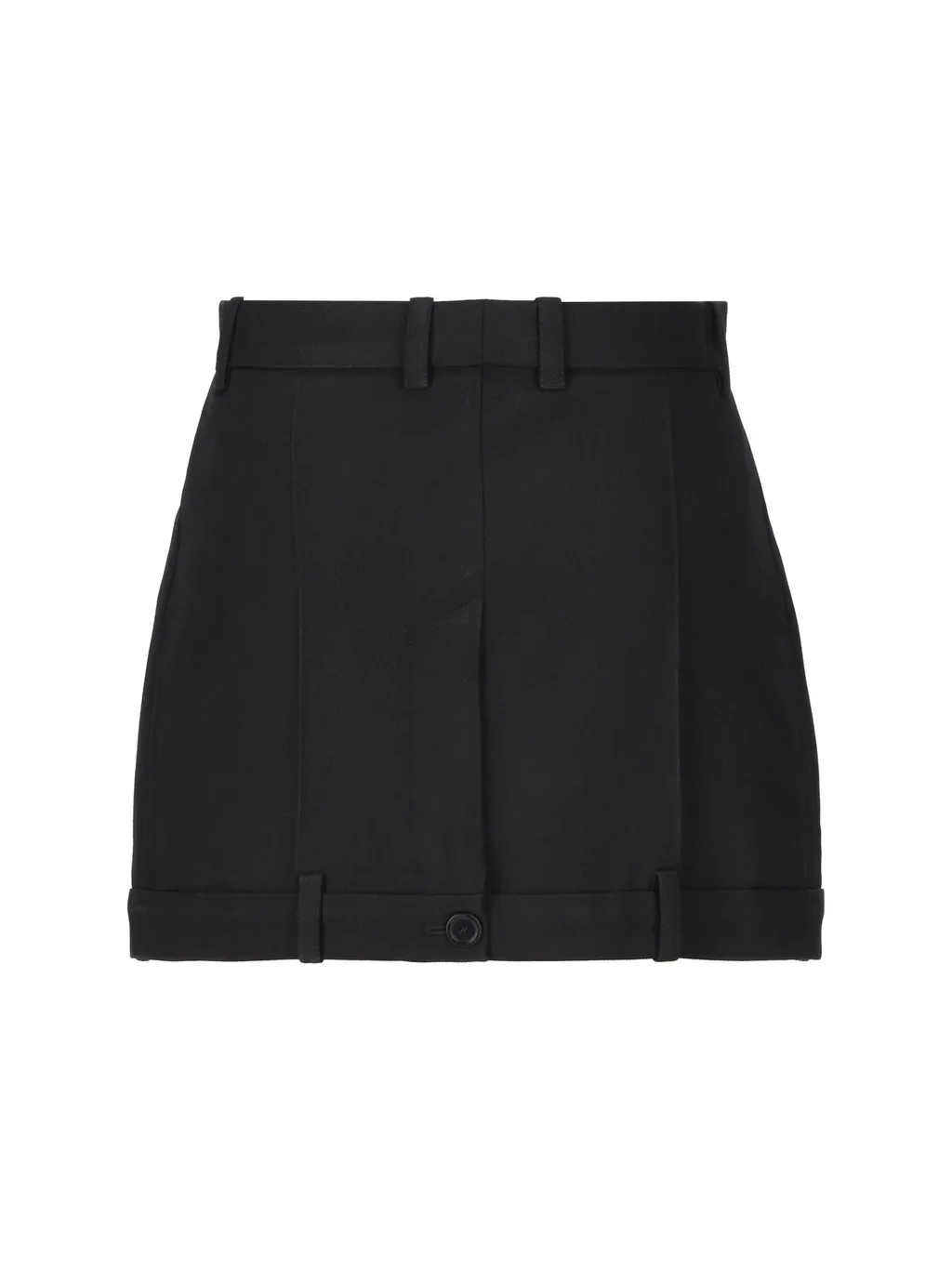 Twill Deconstructed Mini Skirt