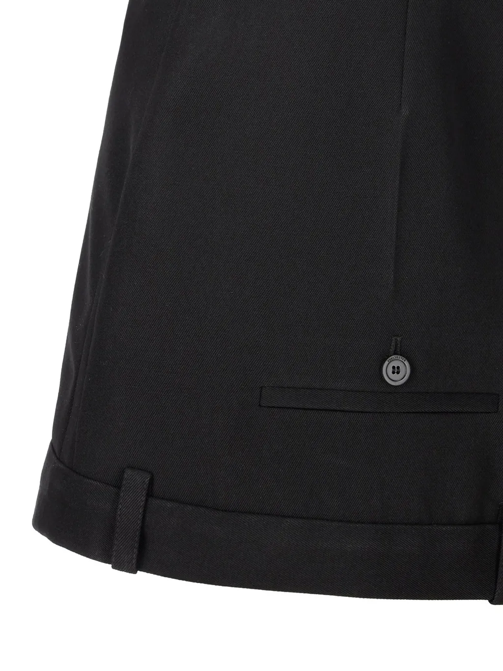 Twill Deconstructed Mini Skirt