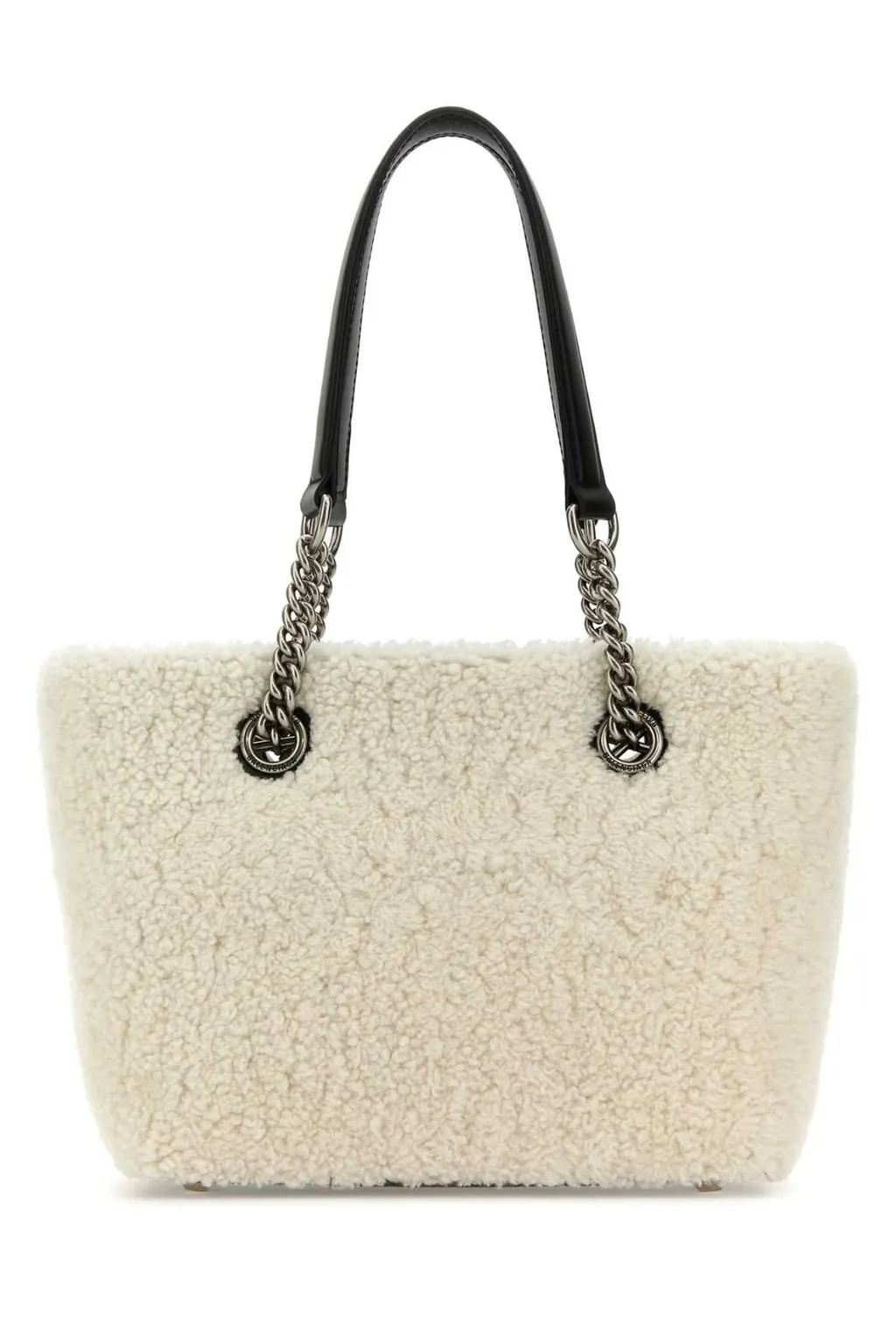 Logo Flocked Tote Bag