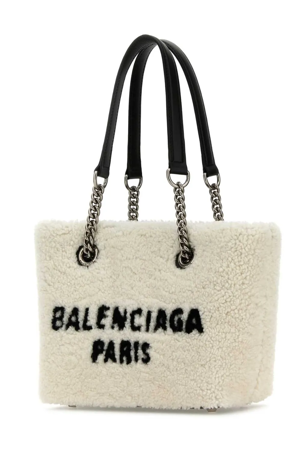 Logo Flocked Tote Bag