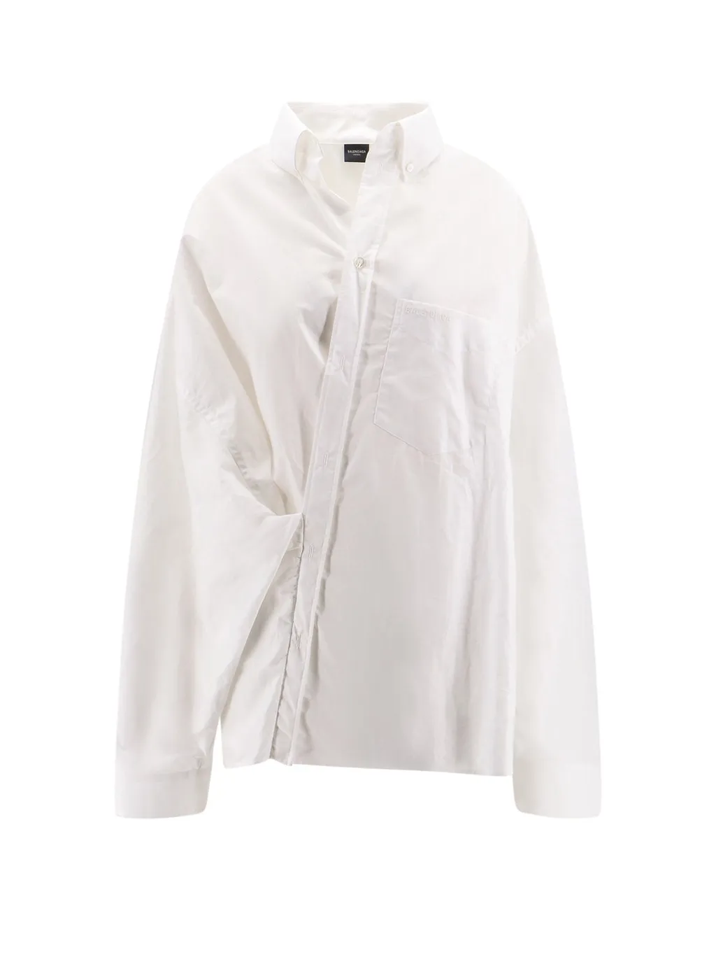 Logo Embroidered Wrap Shirt