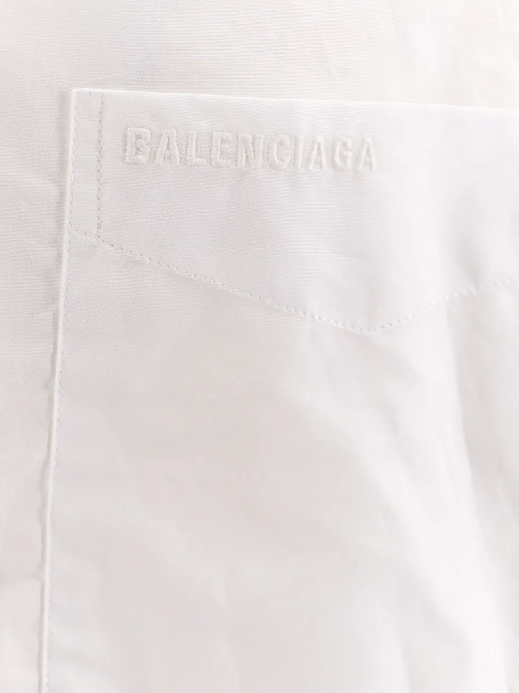 Logo Embroidered Wrap Shirt