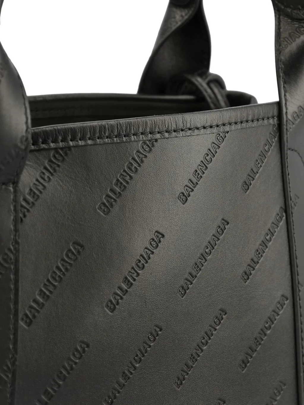 Logo Embossed Tote Bag